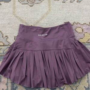 Women's Purple Pleated Skirt